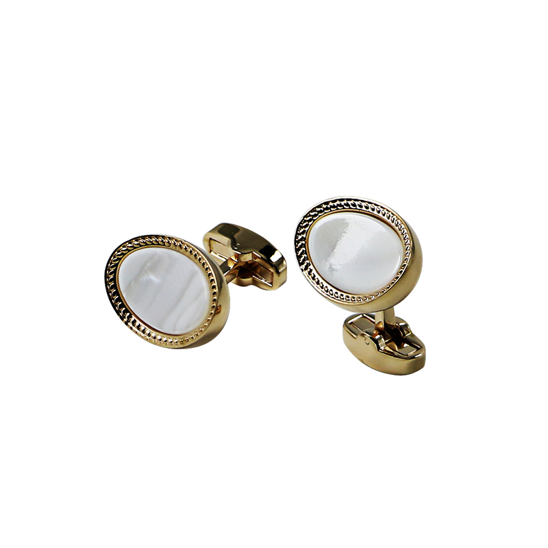 Shell Pearl Gold, egyedi Cuff Links