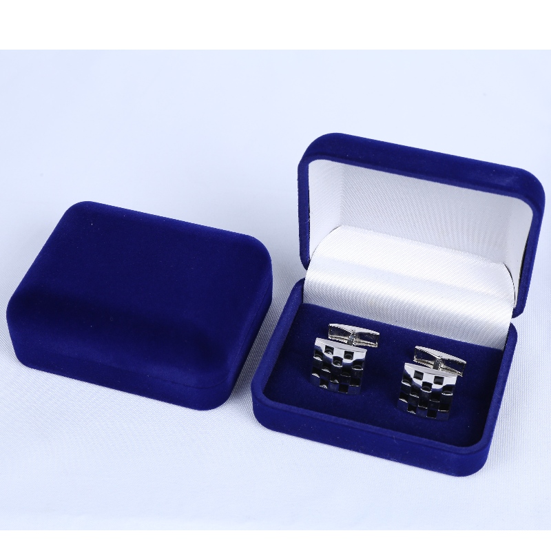 Tétel D-45S köralakú Velvet Box néhány mandzsettagombhoz, egy 60mm-es nyakkendőcsipesz hosszában, vagy több jelvény, érme, érme stb. mm.75*95*32mm, súlya körülbelül 65g