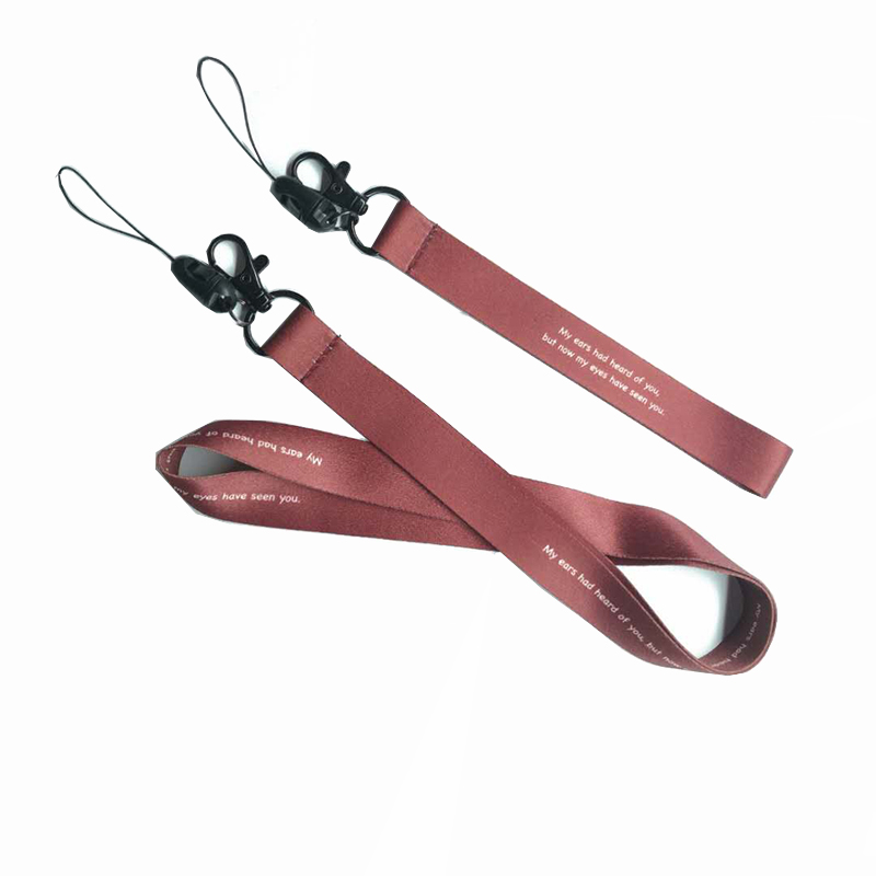 A gyári közvetlen értékesítés során a kötélen lógó, mobiltelefonon lógó kötél tanúsítványa, kötéllel kötött butik, akasztott kötél, személyre szabott logó, nagykereskedelem