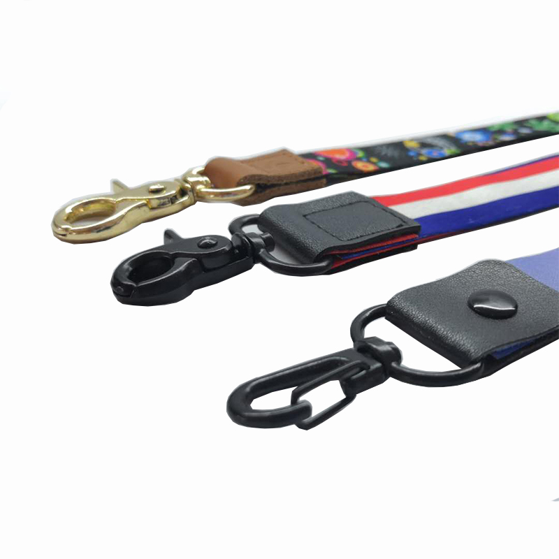 Factory közvetlen értékesítés testre szabott Lanyard nagykereskedelmi poliészter lanyard bőr lanyard PU bőr lanyard butik high grade lanyard testre szabott logó
