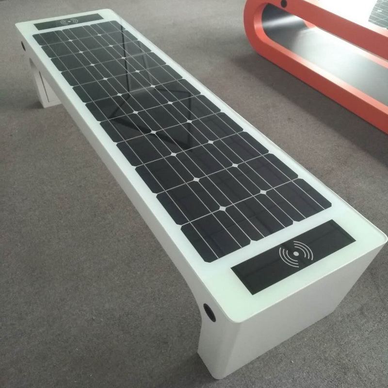 Legjobb tervezésű fehér színű napenergia mobil WiFi Hotpot Smart Garden Bench