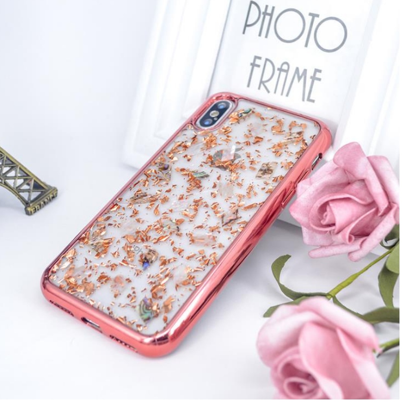 Az Apple közvetlen értékesítéséhez az iPhone arany fólia bevonatoló széle, színes tündérhéj átlátszó mobilhéj egyedi