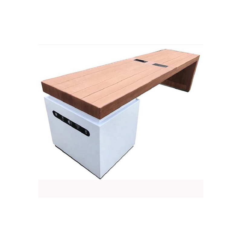 Új kialakítású intelligens napelemes kerti bútorokkal ellátott teraszpad a Parkhoz