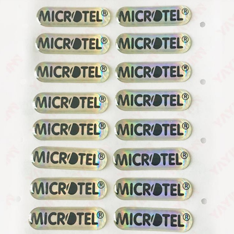 CUSTOM PVC átlátszó ragasztó, szitanyomásos kristályragasztó címke Logo ragasztó, Ragasztó Alumínium Márka A Glue márka