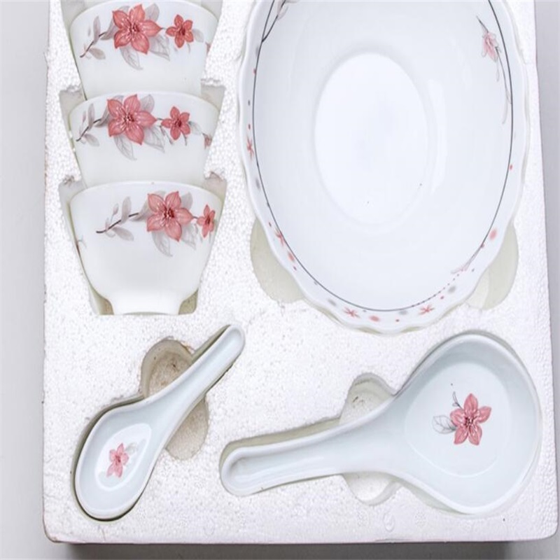 opál üveg, vacsora készlet - 10pcs tál készlet