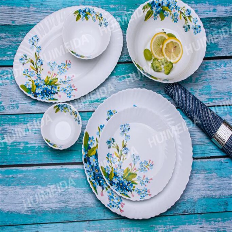 opál üveg üvegáru vacsora készlet - salátás tál +Hő-ellenálló Opal Glassware