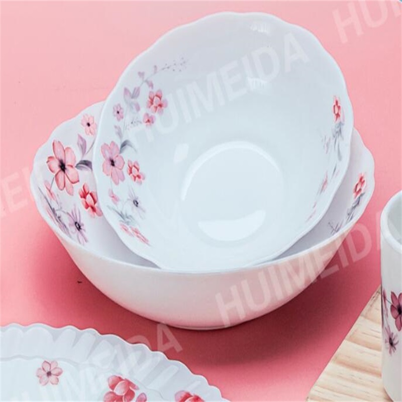 opál üveg üvegeszköz vacsorakészlet - HW tál