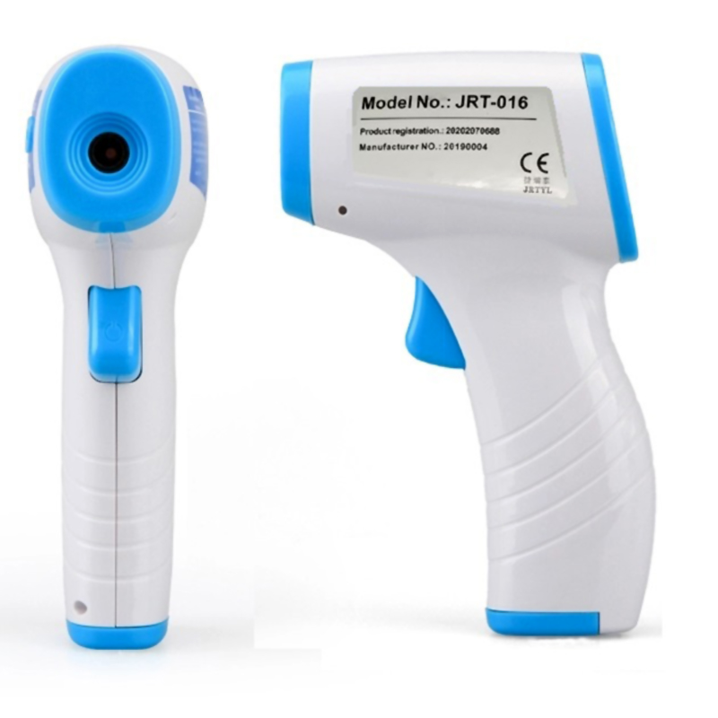 Digitális orvosi, nem csatlakoztatható, fej nélküli homlok hőmérő pisztoly felnőtt, csecsemő, láz esetén, CE / FDA / FCC