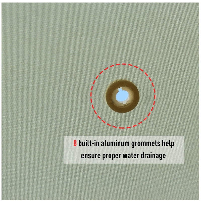 Dupla tetőtéri kültéri, szellőző, puha felső pavilon kannával és levehető függönyökkel