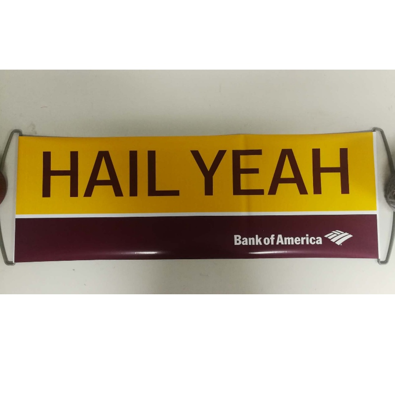 Egyedi Logo Kézi Held Roller Banner- Redskins 24x68CM