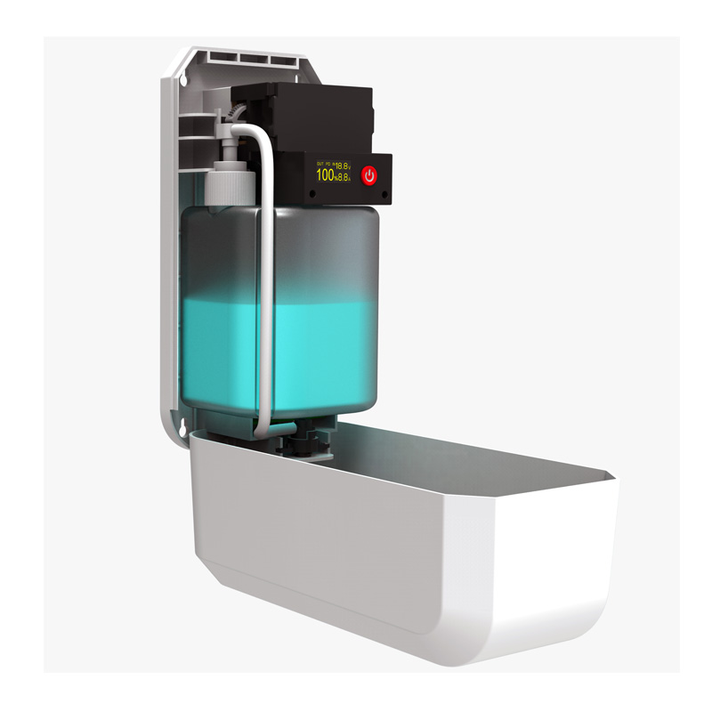 Elektromos 1200 ml-es automatikus szappan kézi fertőtlenítő érzékelő adagoló gél folyadék automata fali fertőtlenítő adagoló