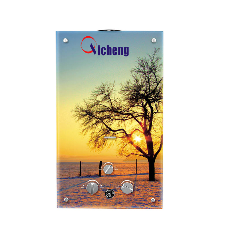 Eredeti fényű üvegpanel 10L gázzal működő vízmelegítő