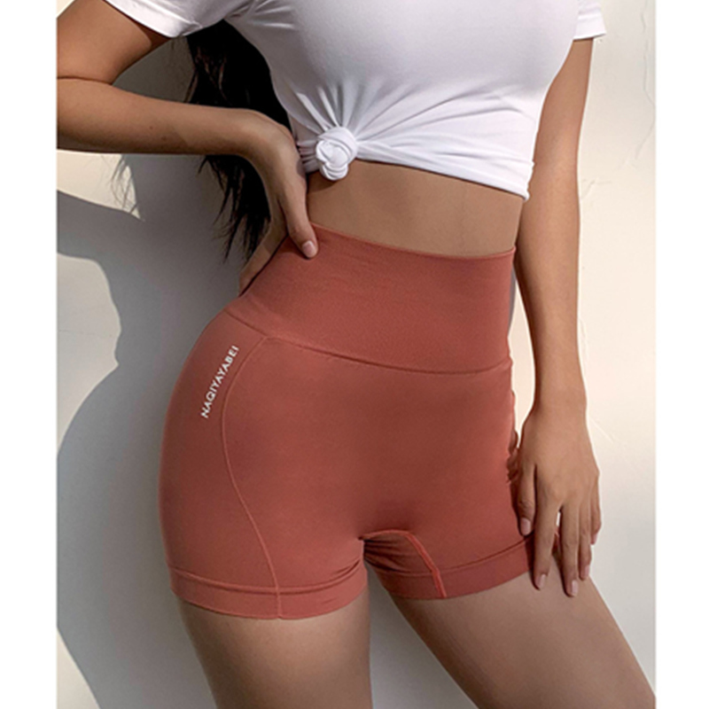 Női fitness magas derékkal feszes nadrág, rövidnadrág