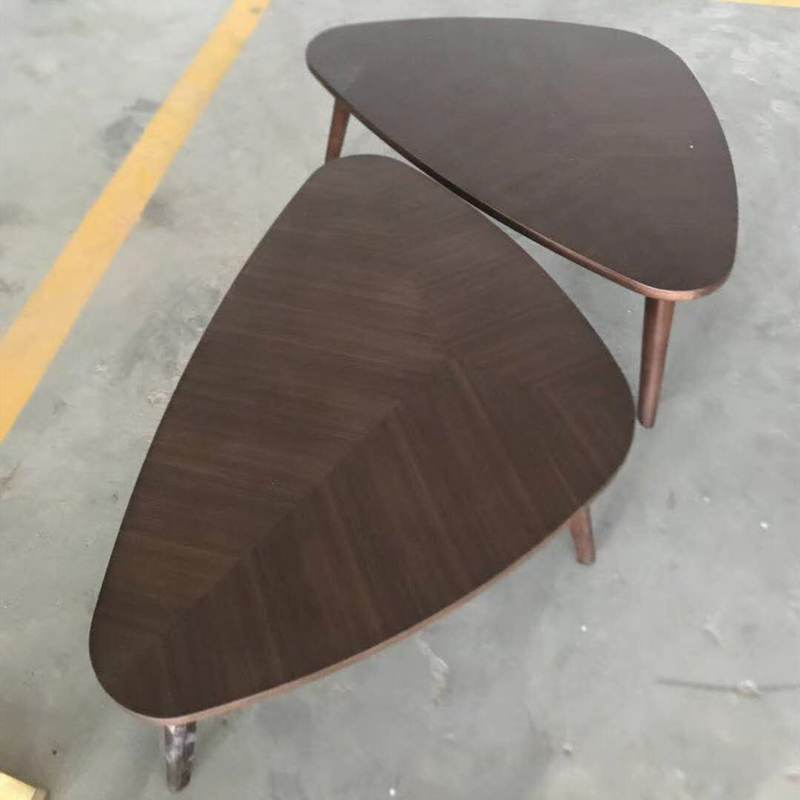 Rozsdamentes acél és márvány dohányzóasztallal