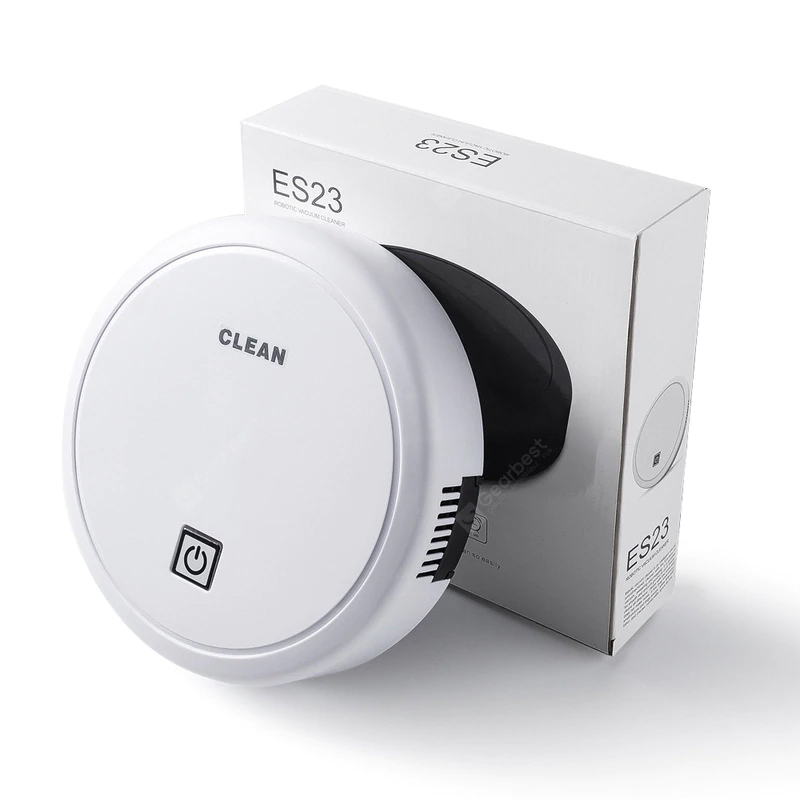 ES23 automatikus USB töltő vezeték nélküli seprő robot porszívó Akkumulátor nélküli porszívó tisztító gép Robot szőnyeg robotok Mop Aspirador - fehér
