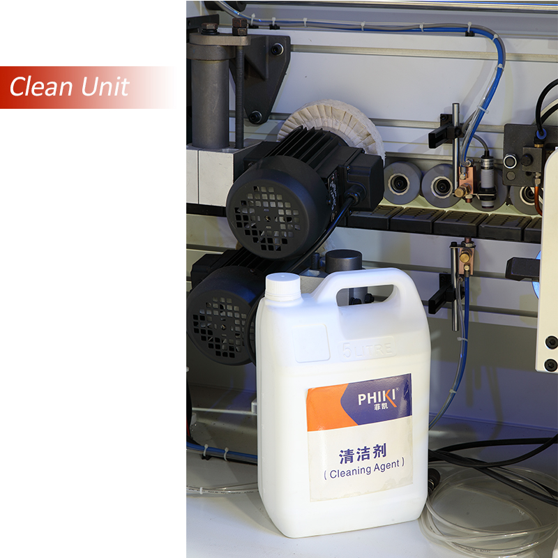 A szélerősítőgép nem kötelező konfigurációja: tiszta egység/ forgó vonal/ szélső sáv keskeny részek esetén