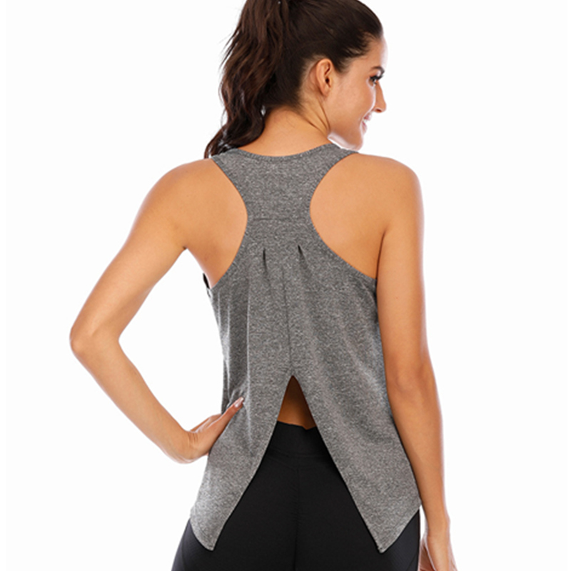 Új, fiatalos és energikus sport mellény lélegző női divat-fitneszruházat