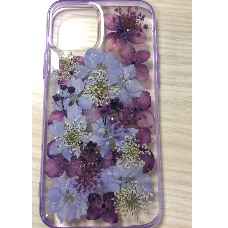 Szárított virág Epoxi Phone Case, Glitter Epoxi ügy