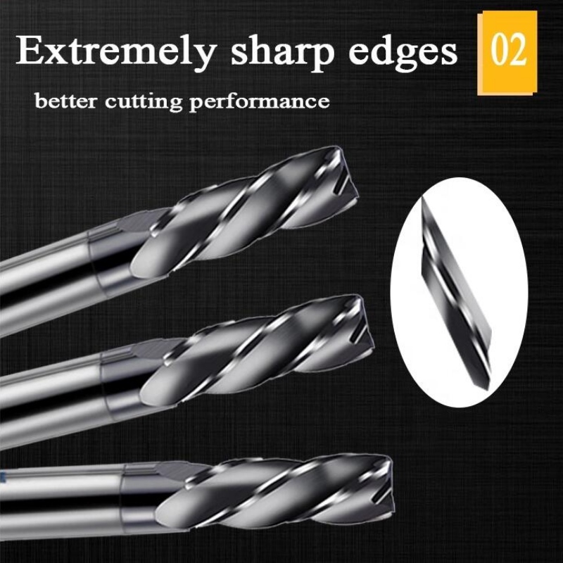 4 pengéjű kerek orrkés: jó minőségű durva keményfém sarok sugara kerekítés r4 végű marók malommaró végmalom 4 fuvola