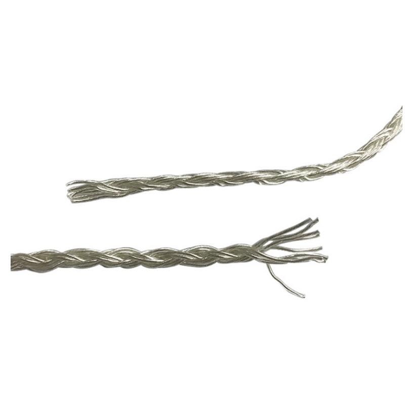 Egyedi új, tiszta ezüst huzalból készült 10 szál, tiszta ezüst huzalból szőtt, hi-fi fejhallgató huzal DIY frissítőhuzal