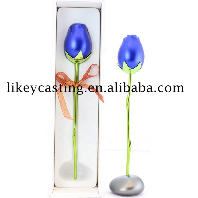 Eredeti gyári OEM nagynyomású kovácsolt alumíniumöntvény és dekorációs ajándék és örökzöld rózsa