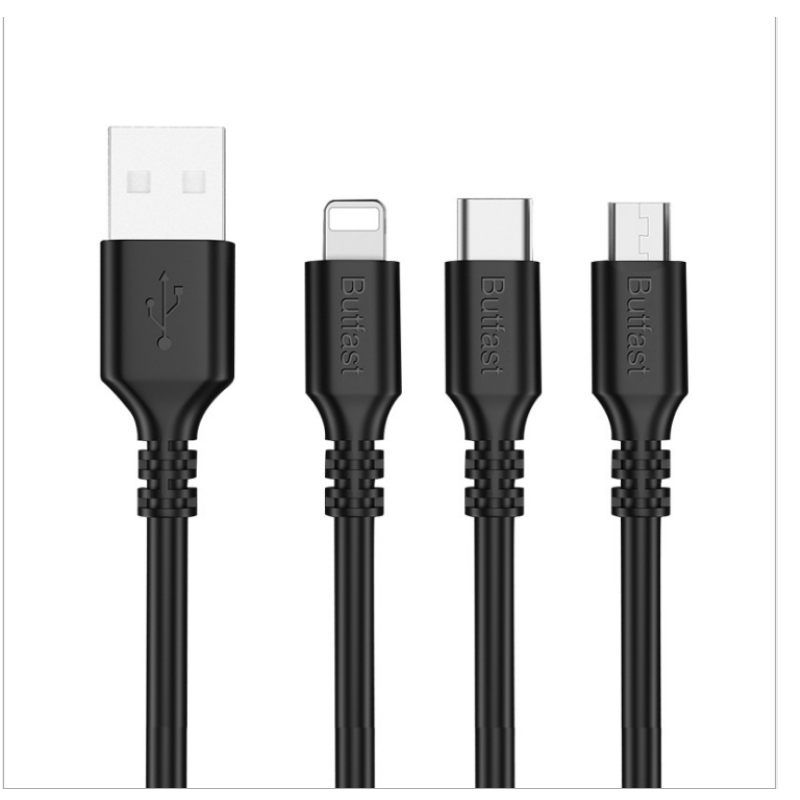 2A mobiltelefon adatkábel töltése 2 az 1-ben C típusú mobiltelefon Biztonsági gyors töltésű adatkábel