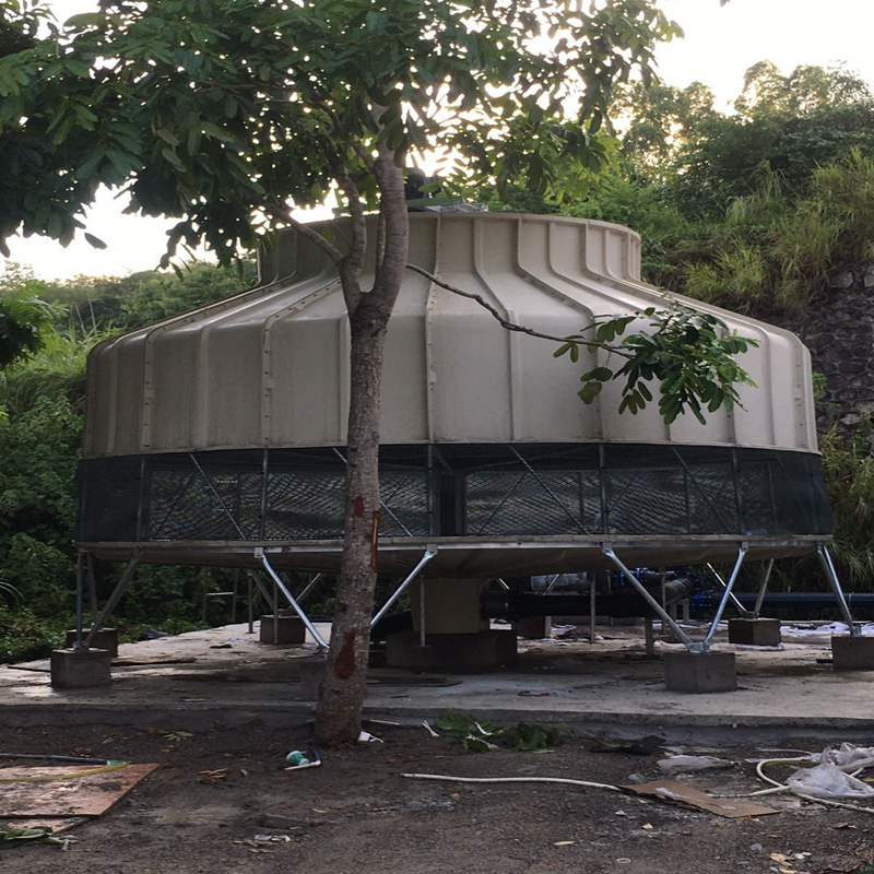 400 tonna üvegszállal megerősített műanyag kör alakú ellenáramú hűtőtorony képe