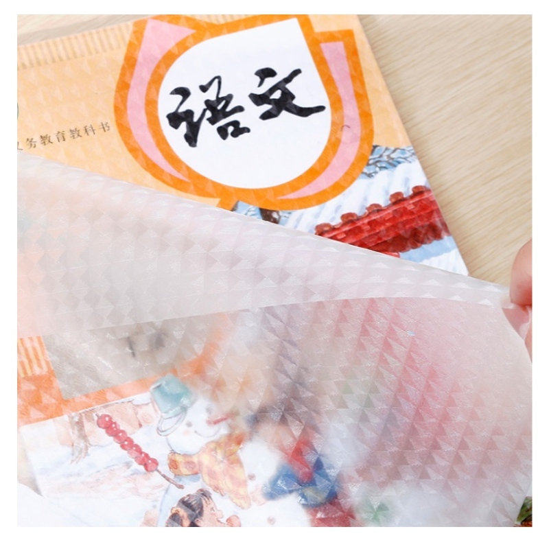 50cm*36cm tiszta/átlátszó ragasztó PVC könyv borítása