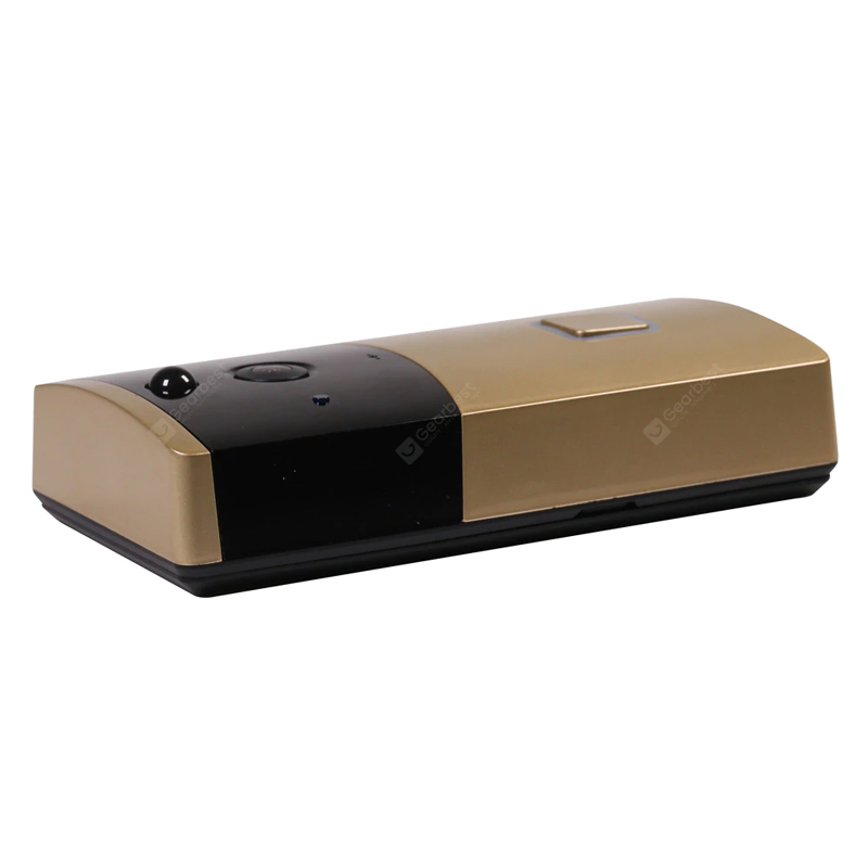 TY1 intelligens ajtócsengő kamera Wifi vezeték nélküli kaputelefon videó otthoni megfigyelő kamera - Arany
