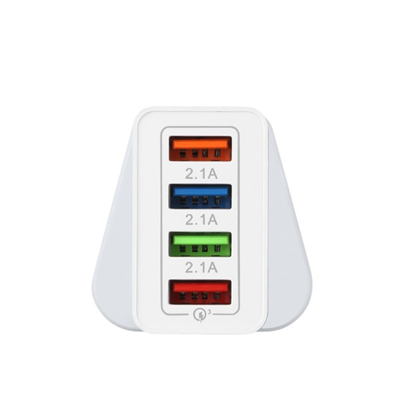 Plug fast 3.0 18W 4 2.1A Port USB Wall Charger AC Travel Charger Adapter hordozható töltő usb multitöltő