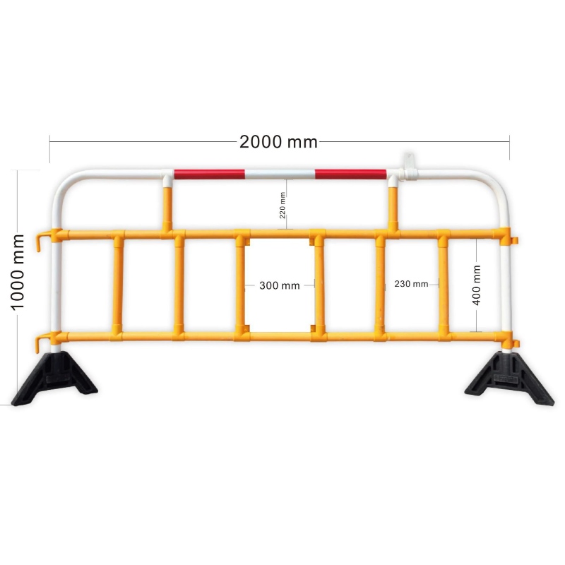 Barrera de tráfico Valla de control de sokaság Barrera SEPARADOR DE CARRETERA APILABLE