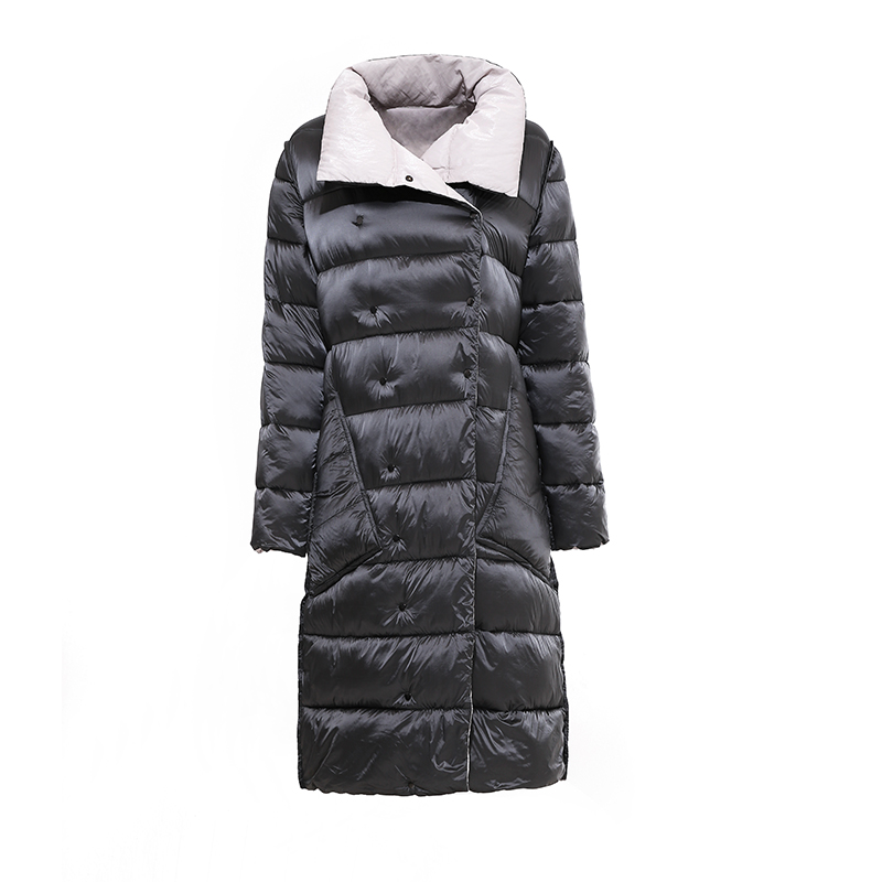 Hölgyek: reverzibilis, meleg kabát, állványgallérral