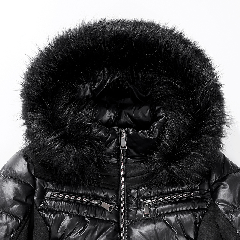 Hölgyek meleg kabátban eltávolítható motorháztetővel