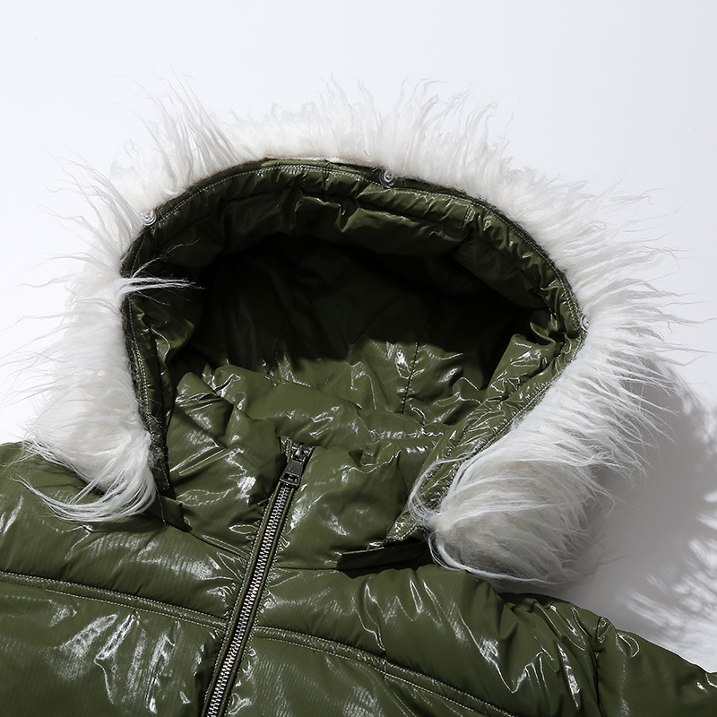 Női puff meleg kabát cserélhető kapucnis párnázott kabáttal