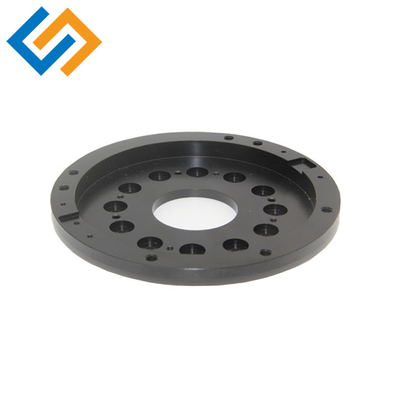 Custom CNC fekete eloxált alumínium alkatrészek