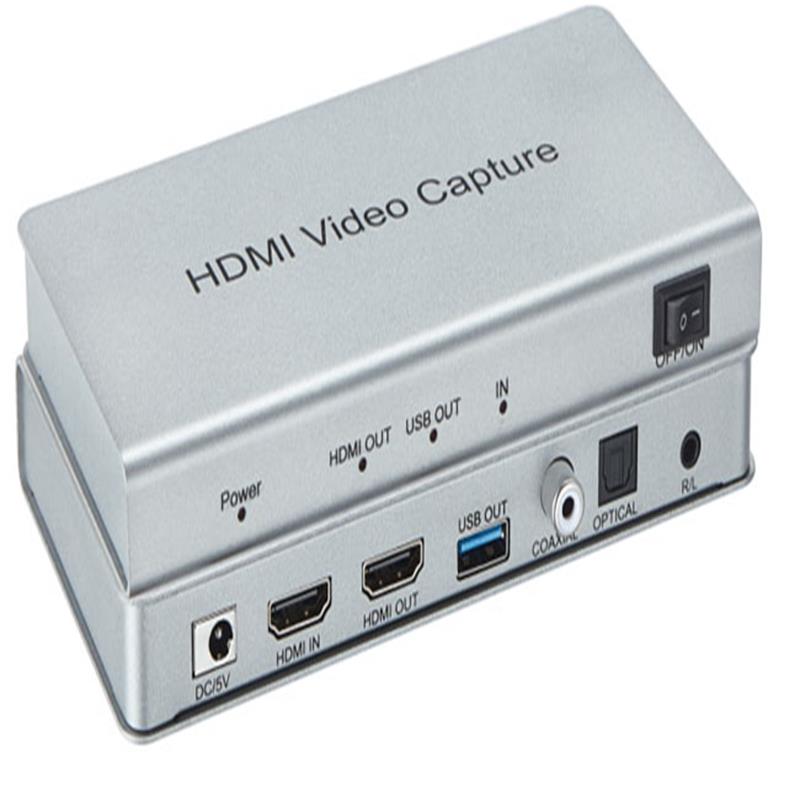 USB 3.0 HDMI videofelvétel HDMI-kimenettel, koaxiális, optikai audióval