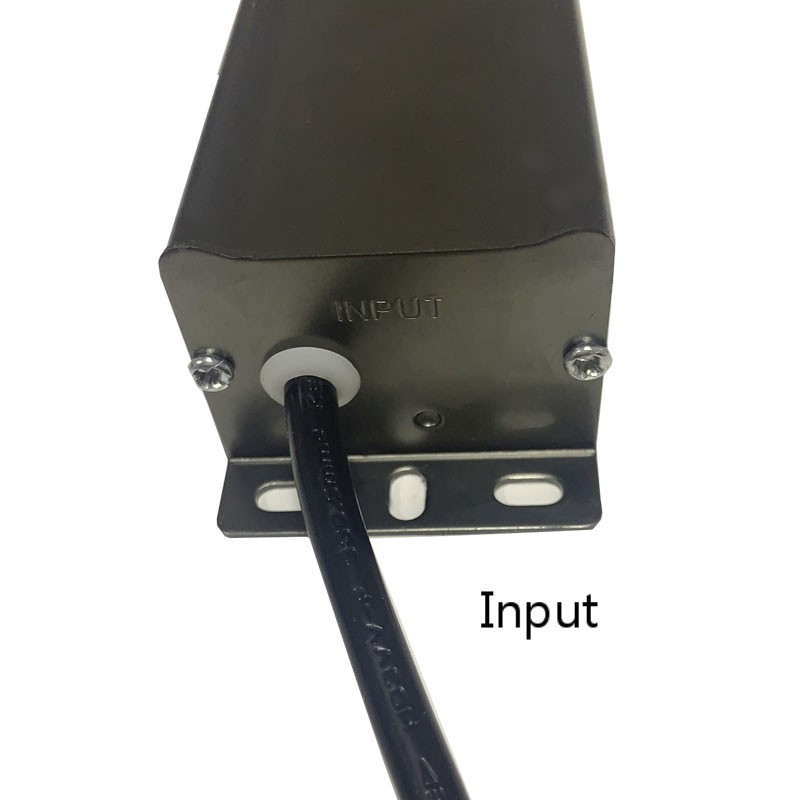 5A-60W-12V állandó feszültségű, vízálló, ipari vezető, fekete gary alumínium tápegység