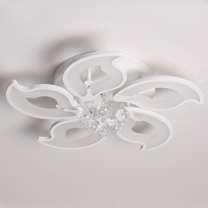 Mennyezeti világító LED kristálycsillár virág alakú, 5\/8\/15 fejjel