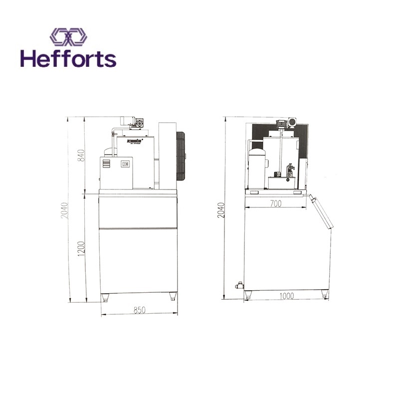 otthoni vagy kereskedelmi használatra 300KGS kapacitás \/ 24 órás kiváló minőségű jégkészítő gép