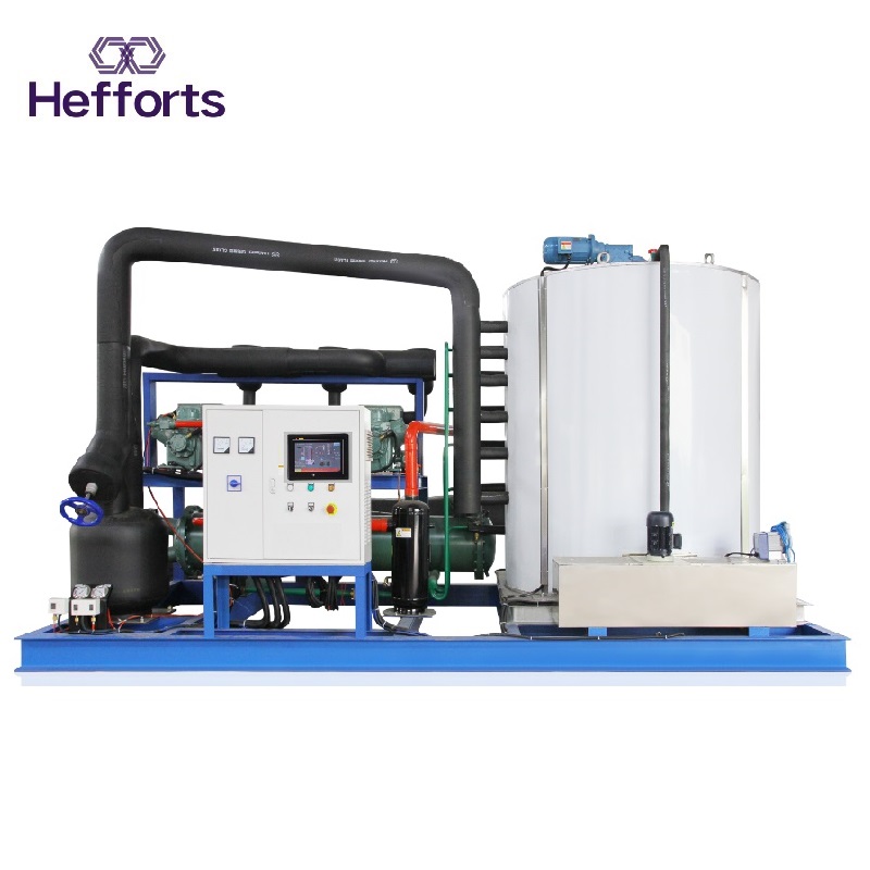 a nagyteljesítményű halászatban napi 15 tonna pehelyjéggépet használnak