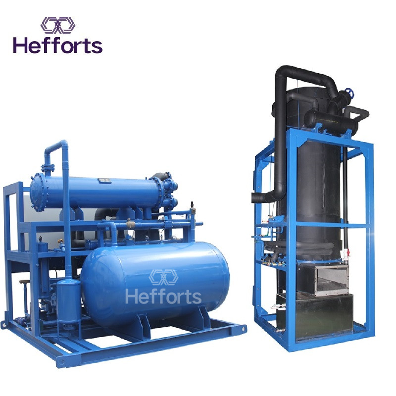 H-M interaktív vezérlőrendszerrel rendelkező ipari 30ton csöves jéggép