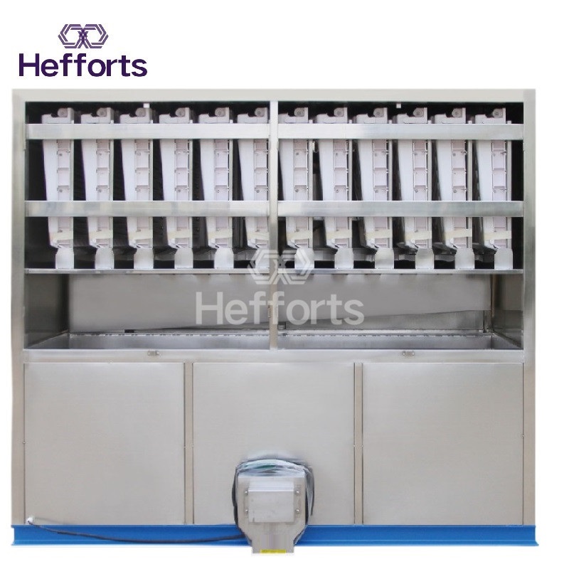 könnyen tisztítható és mosható rozsdamentes acélból készült automatikus napi 3 tonna jégkockakészítő