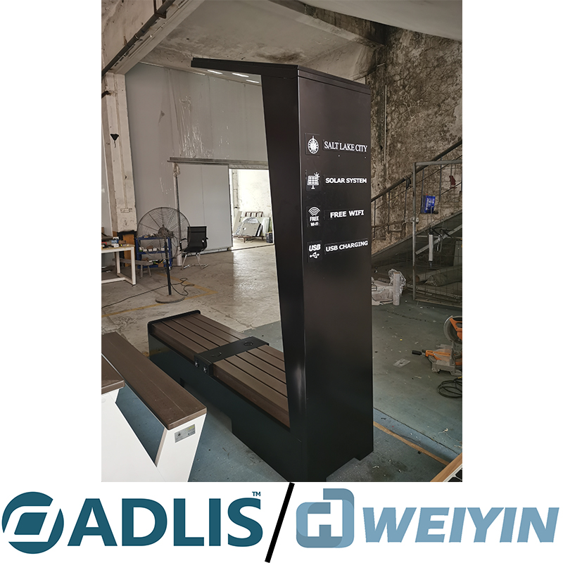 Nagy méretű, kiváló minőségű többfunkciós reklámkijelző napelemes intelligens pad eladó