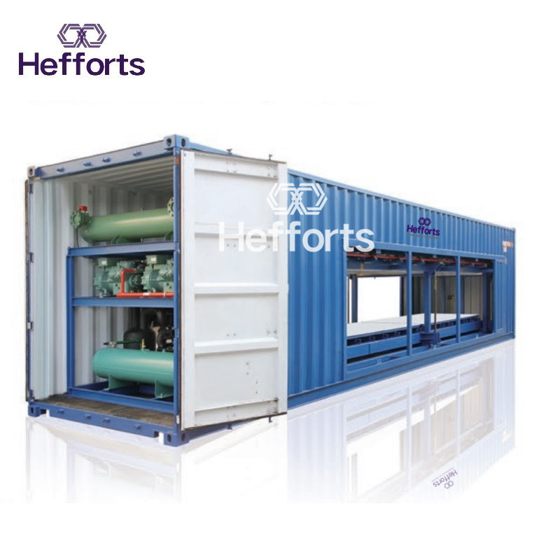 Afrika magas népszerűsége 20tonnás jó minőségű kontianer blokkos jéggép