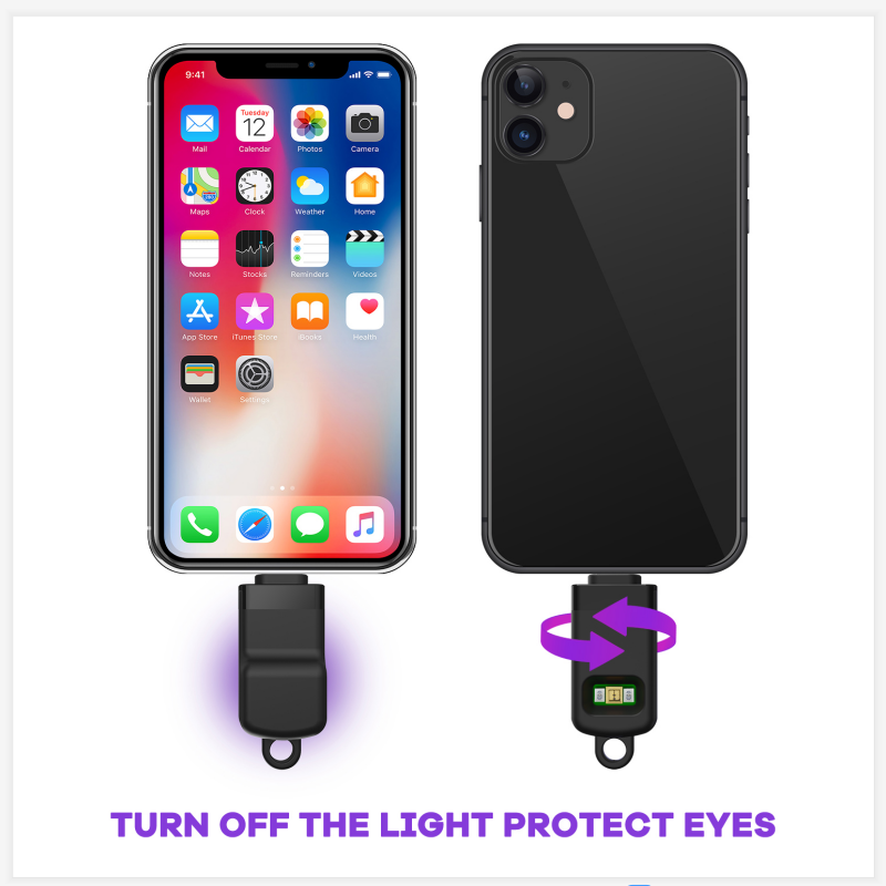 Újdonság: UVC + LED sterilizáló hordozható 99% -os sterilizálás 5 másodperc alatt