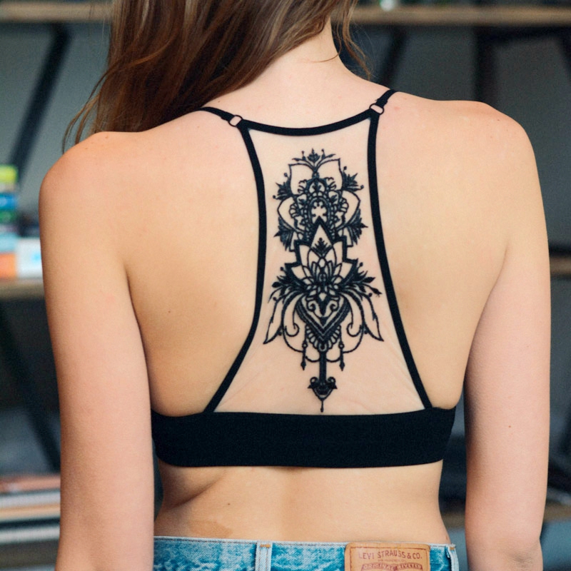 GA-5330 Grace Girl Tattoo Mesh Racerback BRALETTEnagykereskedelem