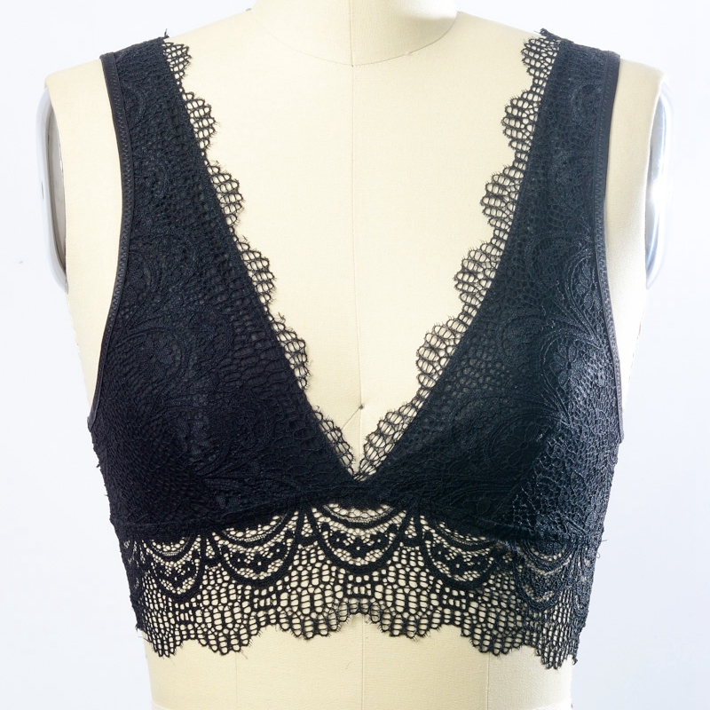 GA-5363 Grace Girl Plunge Alencon Lace Bralettenagykereskedelme
