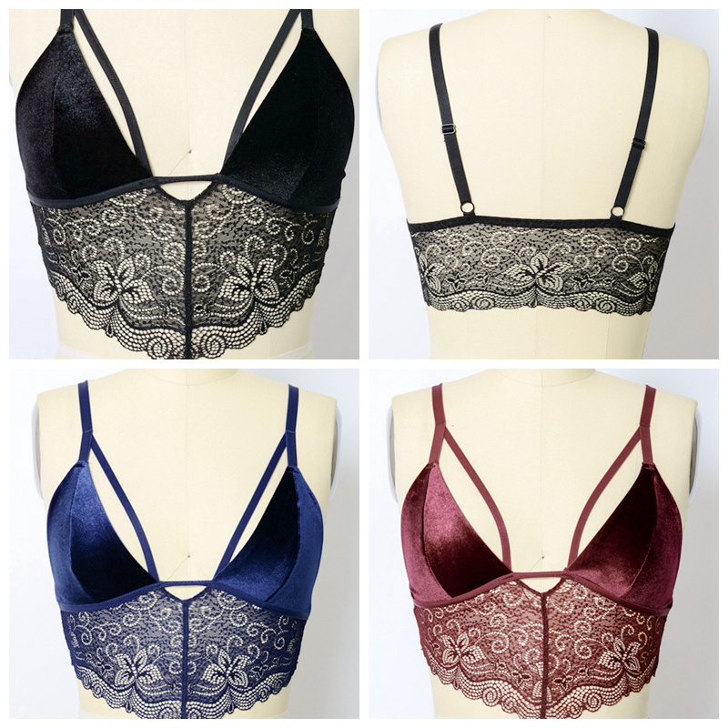 GA-5401 Grace Girl Velvet Longline csipke BRALETTEnagykereskedelem