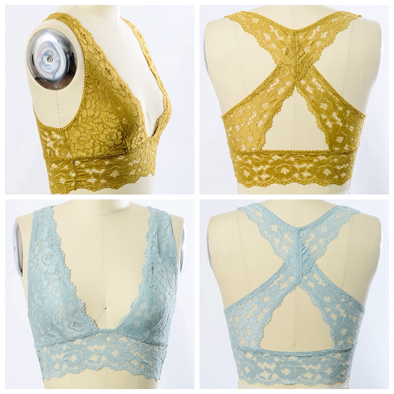 GA-5418 Grace Girl Plunge Racerback csipke BRALETTEnagykereskedelem