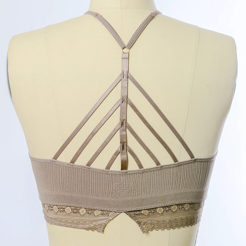 GA-5438 Grace lány Nagy Neck horgolt csipke trim Bralettenagykereskedelme